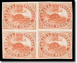 Three-Penny Beaver, 1851
© Canada Post
Reproduced with permission.
