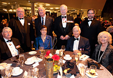 Back row: Gordon Moore, Dominion President, The Royal Canadian Legion; J. L. Granatstein, O.C., FRSC, historian; Major-General (Ret’d) Lewis MacKenzie; James Whitham, Director General, Canadian War Museum • Front row: Lieutenant-General (Ret’d) Bill Leach, C.M.M., C.D., Chair, Board of Trustees, Canadian Museum of History; Chantal Schryer, Vice-President, Corporate Affairs, Canadian Museum of History; Michael Bliss, O.C., FRSC, historian; Dr. Linda Grayson.