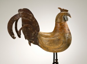 A metal rooster