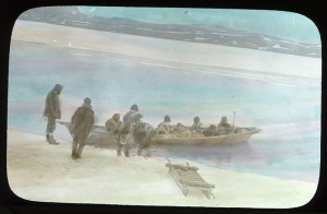 Inuit on a boat