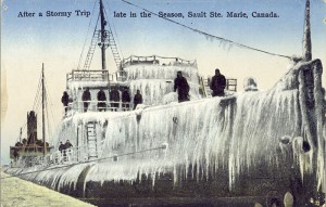 Carte postale d'un bateau