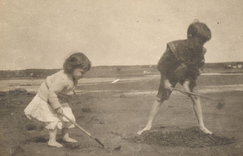 On a beach at Hampton, Prince Edward Island, July 26, 1908