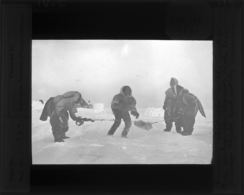 Playing skip rope in the Arctic