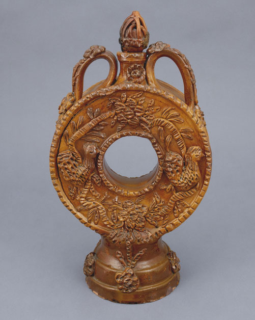 Harvest Ring made by the Brownscombe family, Kinloss Township, Bruce County, Ontario Around 1870–1880 Earthenware, 38(h) x 21.5(w) x 13(d) cm Canadian Museum of History, IMG2014-0140-0107-Dm