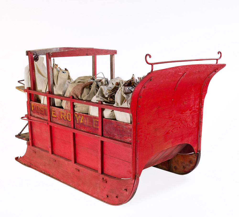 Sleigh used to carry mail 