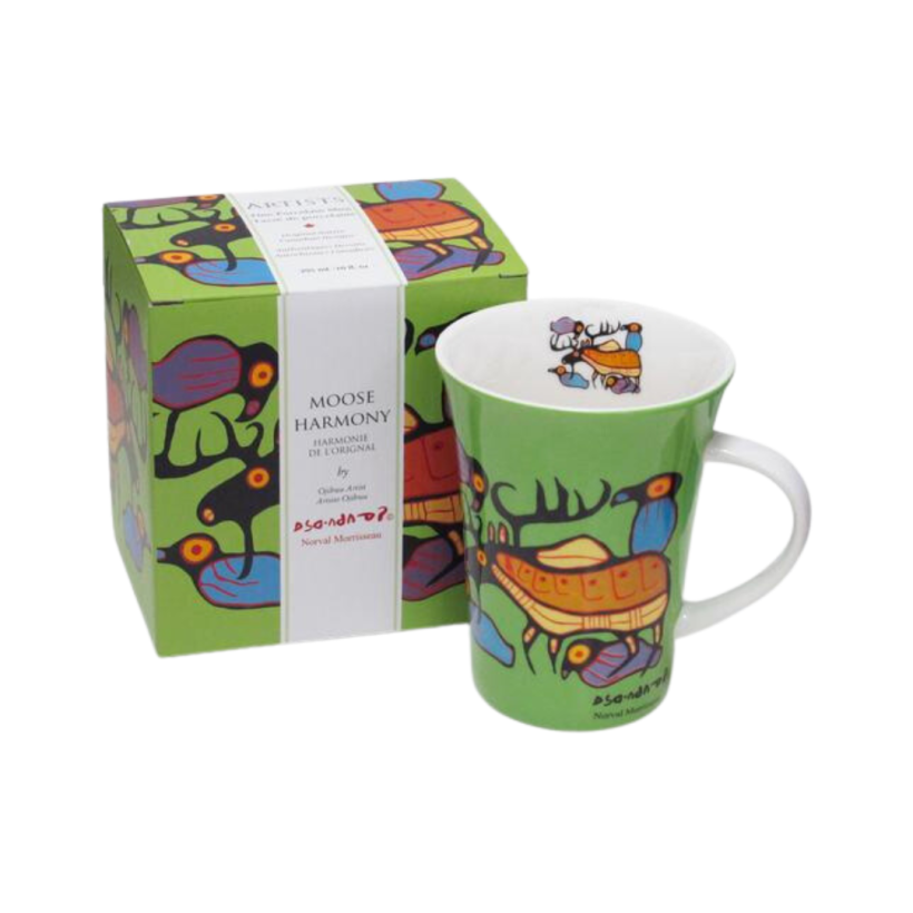 MOOSE HARMONY MUG BY NORVAL MORRISSEAU