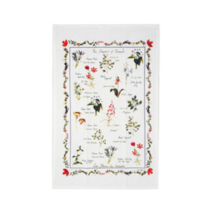 Canadian Wildflower Tea Towel