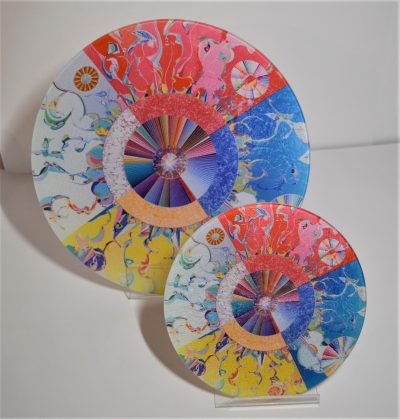 Alex Janvier Morning Star Glass Trivets