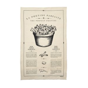 Vintage Poutine Tea Towel Recipe