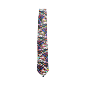 Don Chase Salmon Hunter Artist Design Silk Tie