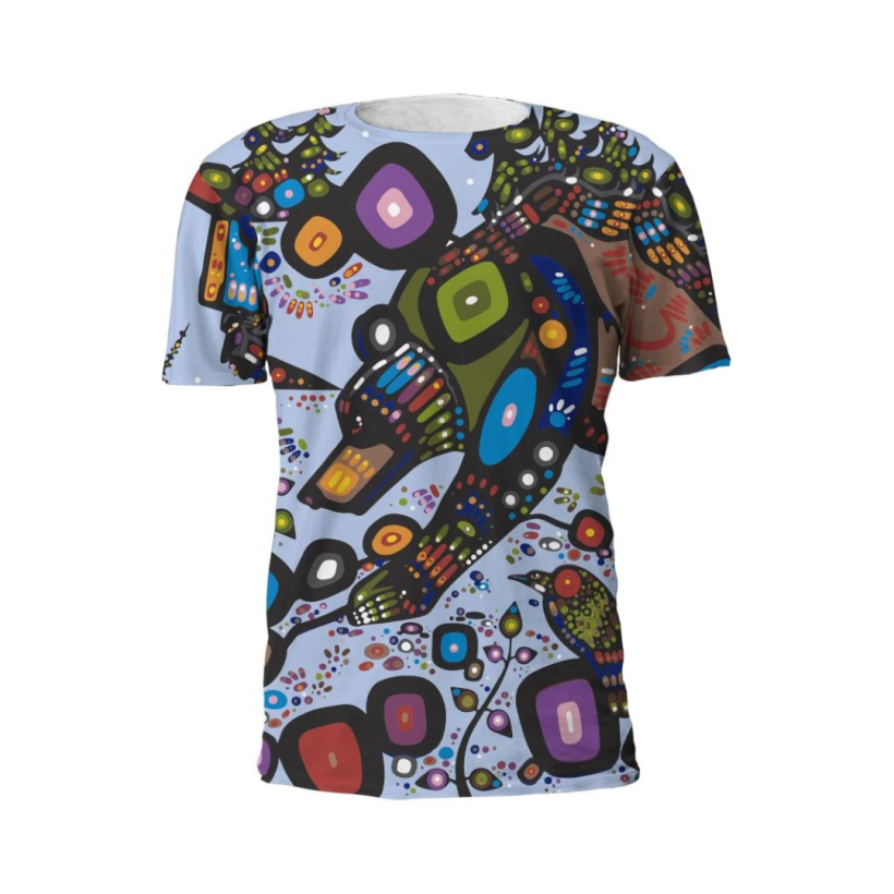 John Rombough Bear Full Print Art T-Shirt