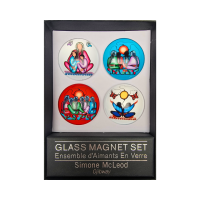 Simone McLeod's glass magnet set