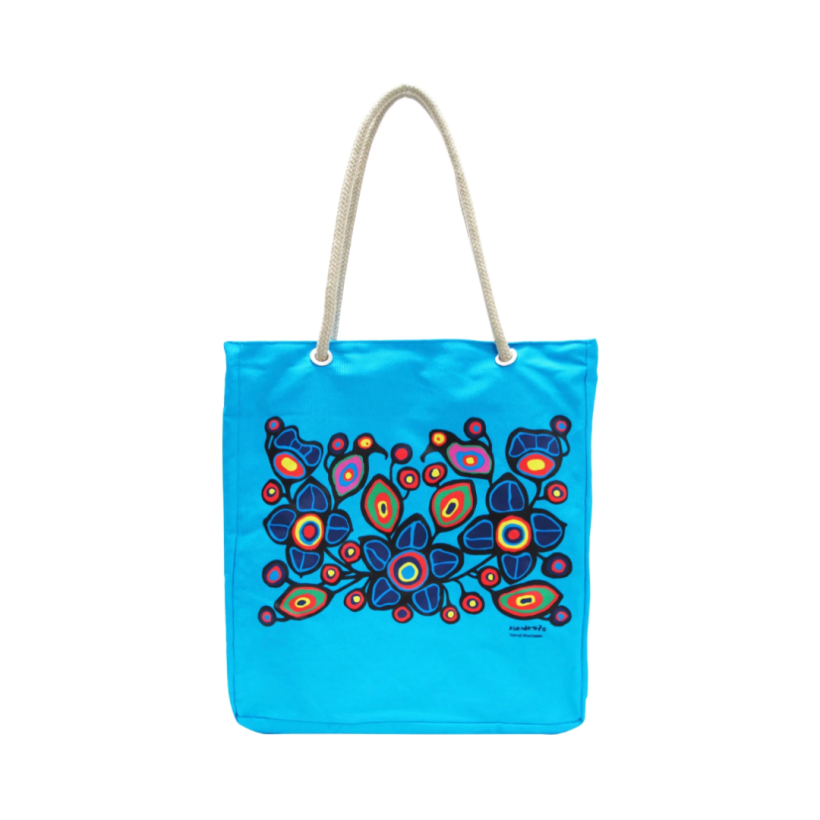 tote bag flowers and birds