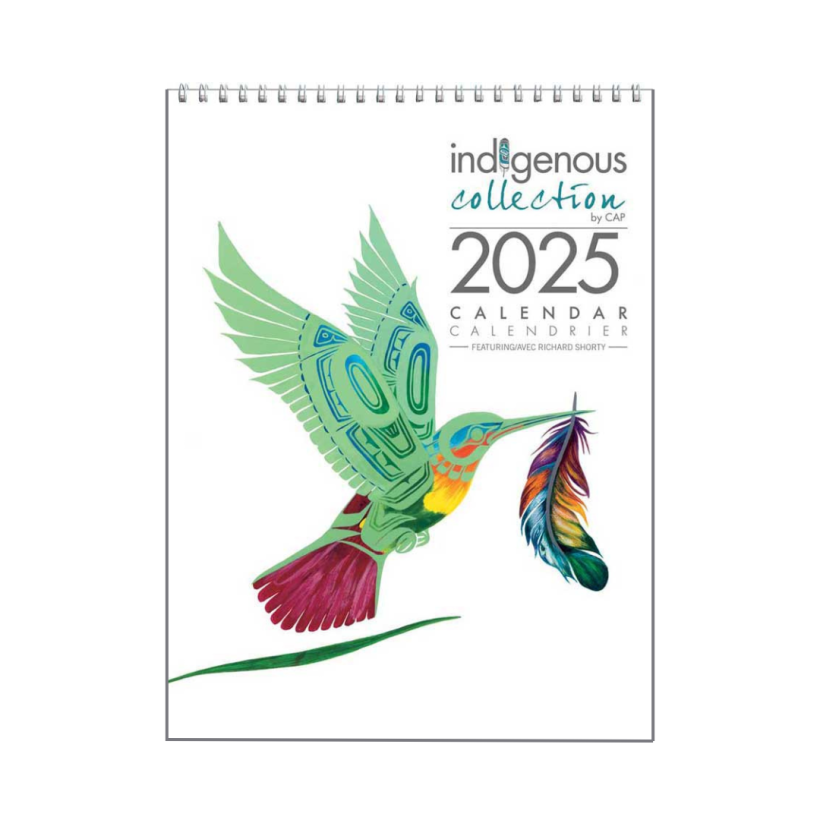 2025 wall calendar by indigenous artist Richard Shorty