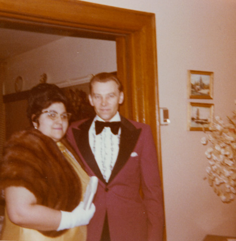 Dressed for a friend’s bar mitzvah, mid-1960s.