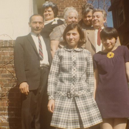Connie Bennedsen (top left) and members of her family, Toronto, early 1970s. 