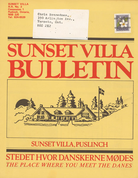 Cover of the Sunset Villa Bulletin, 1979