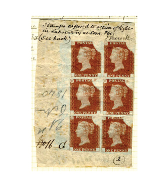 Penny colour trials, printed on sideways