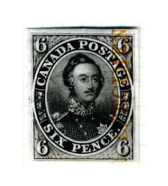 Six Pence with overprint