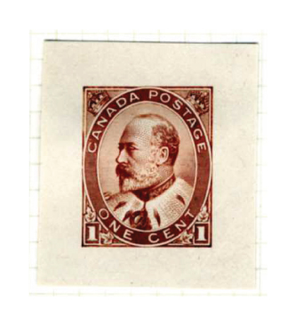 King Edward VII, One Cent die proof in reddish brown