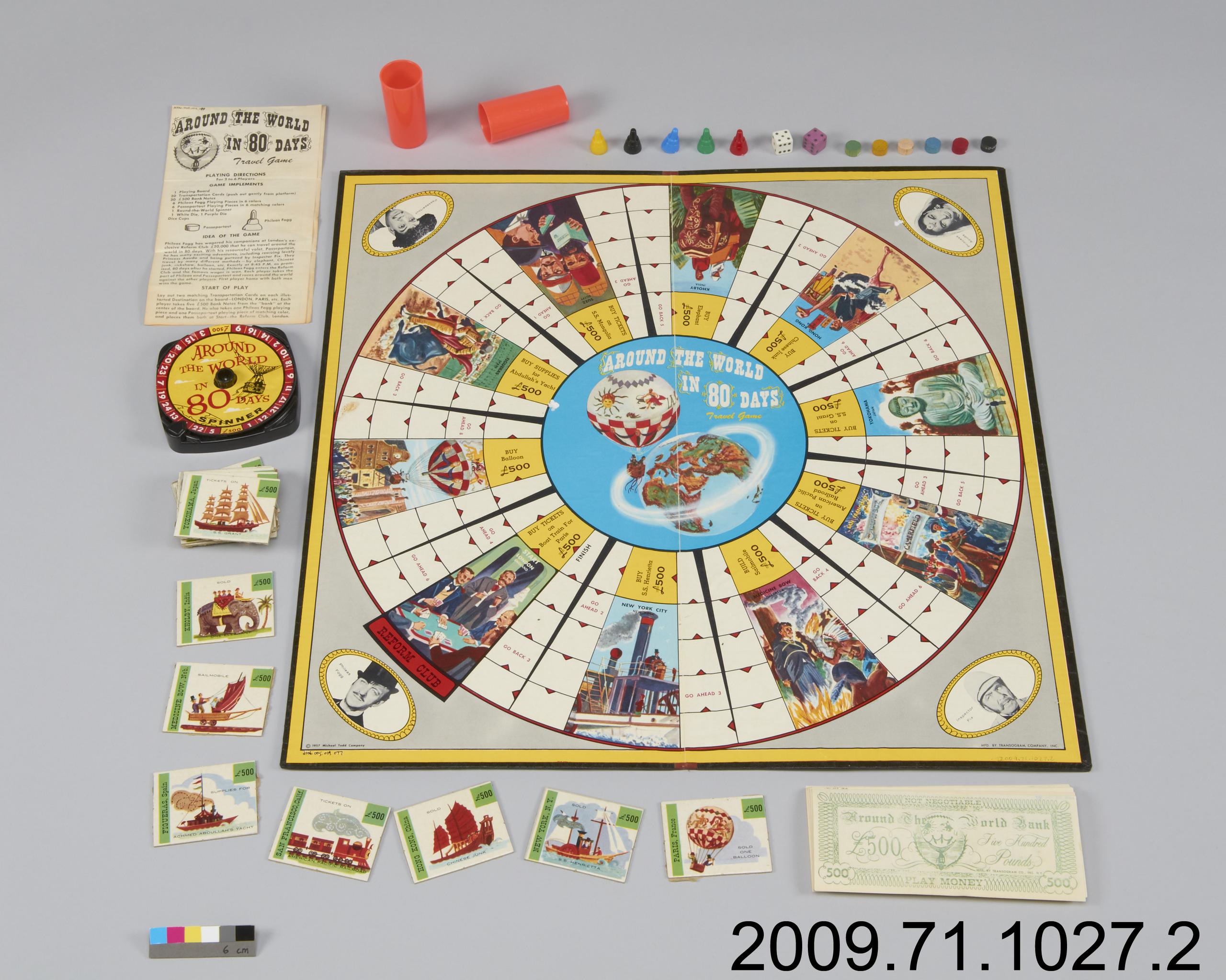 board game, Around the World in 80 Days Travel Game | Canadian Museum of  History