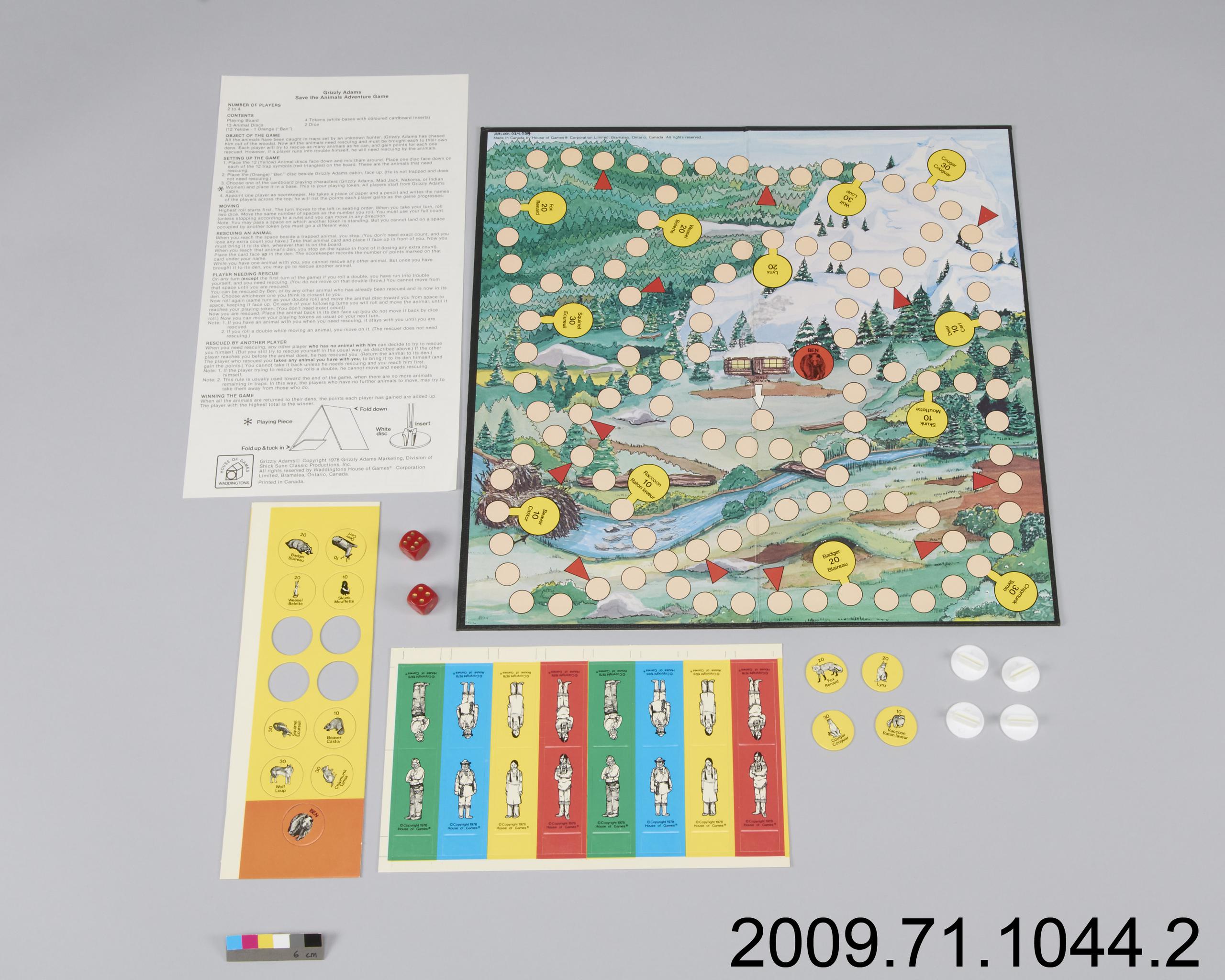 board game, Grizzly Adams Game | Canadian Museum of History