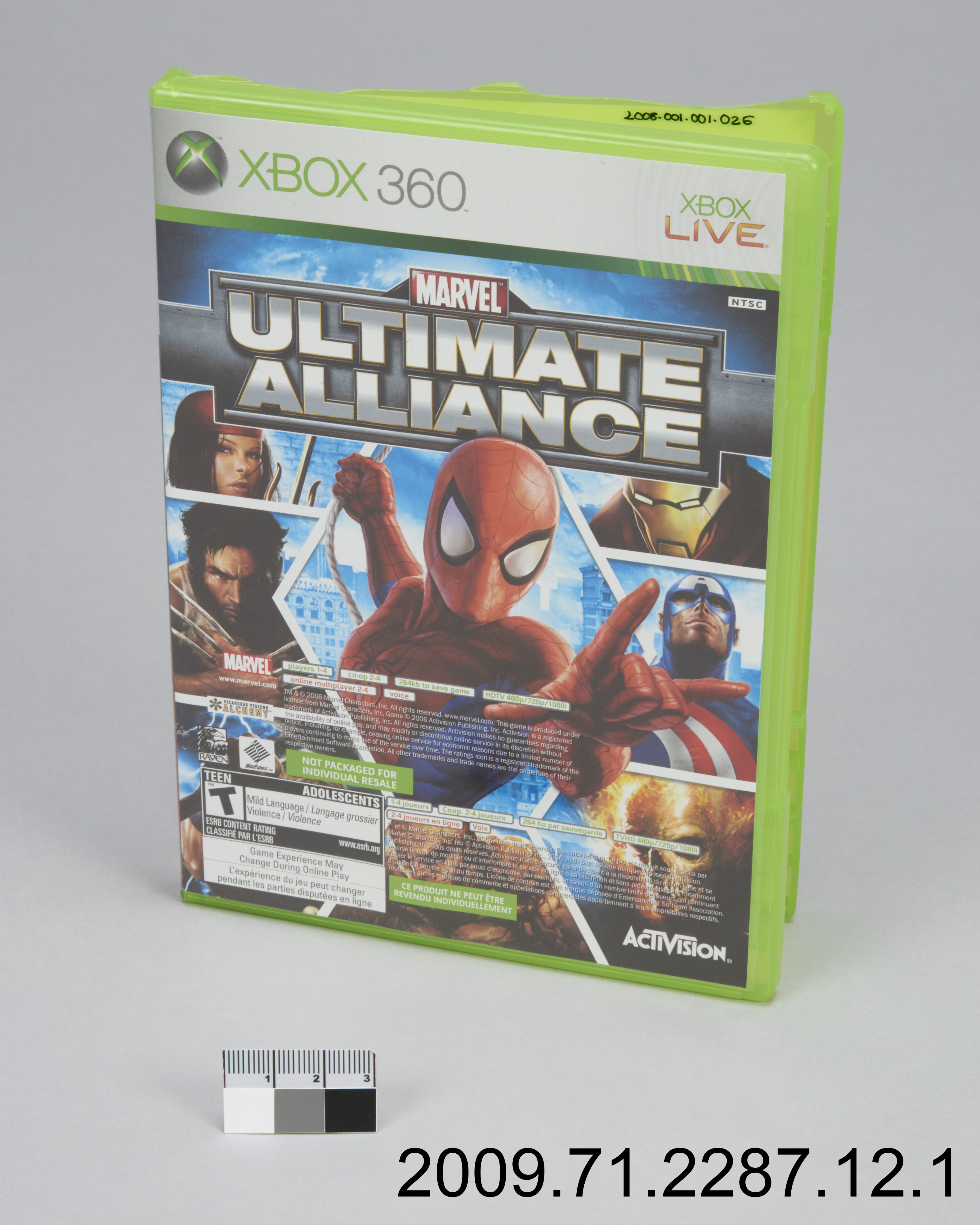 game box, Marvel Ultimate Alliance/Forza | Canadian Museum of History