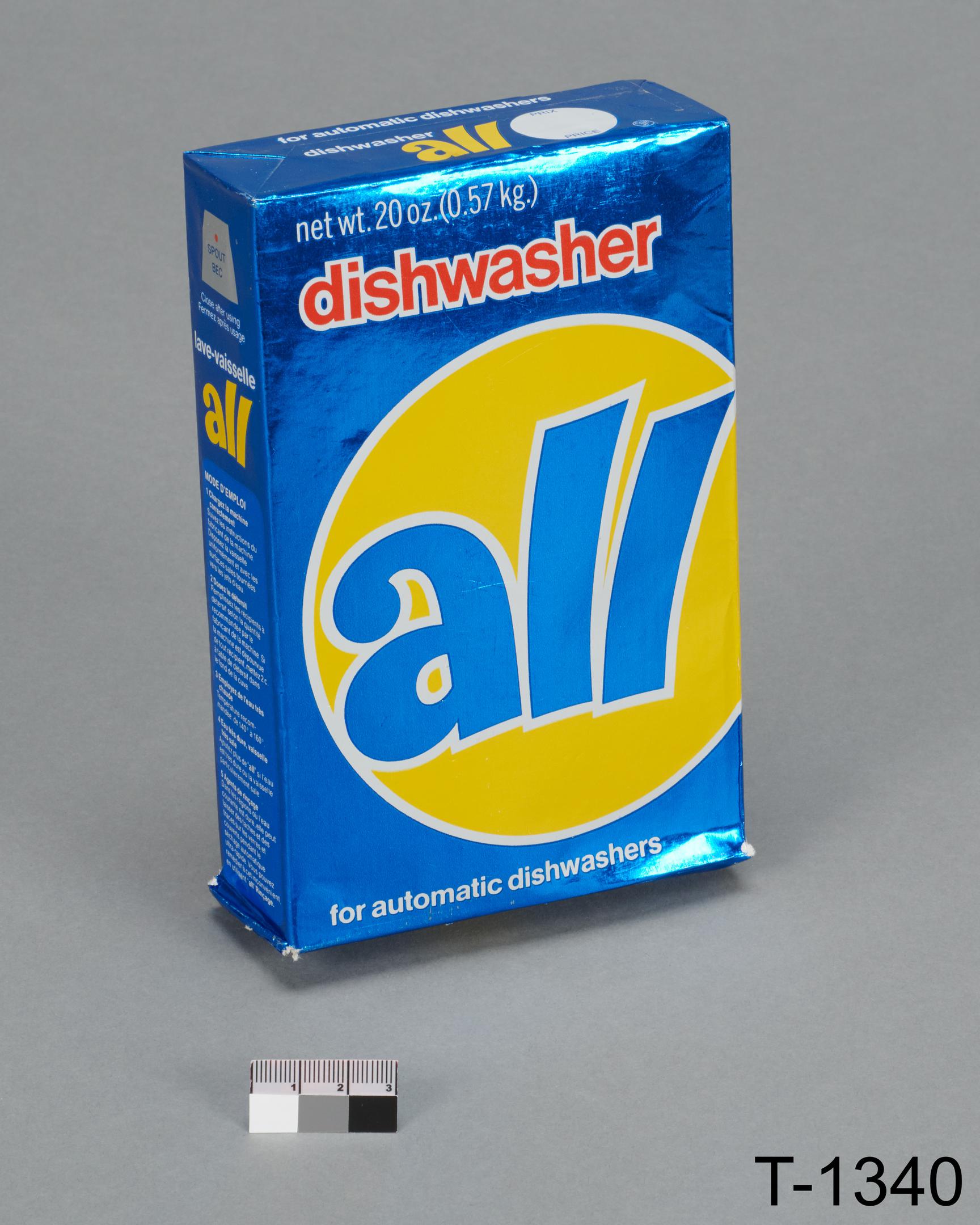 Dishwasher store box size