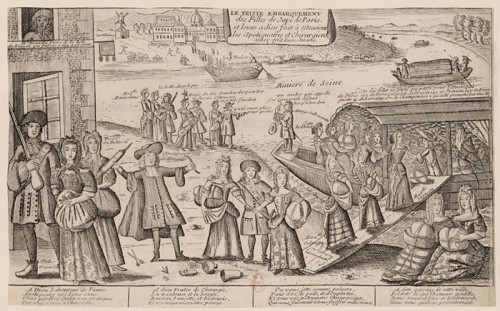 Women of ill repute being shipped from Paris to Louisiana, 1726