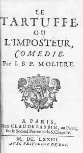 The Tartuffe or the impostor, title page