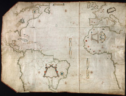 Map of Atlantic Ocean, North America | Cartes et plans, GE SH ARCH 5, Bibliothèque nationale de France