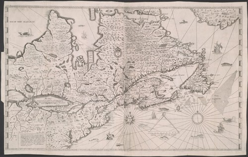 Map of New France | Samuel de Champlain, 1632, Library and Archives Canada, e010694118