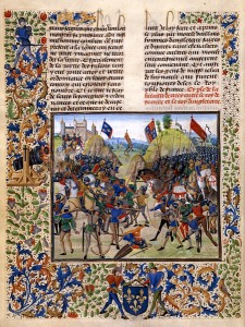 Battle of Crecy, ca. 1475, by illuminator Loyset Liédet