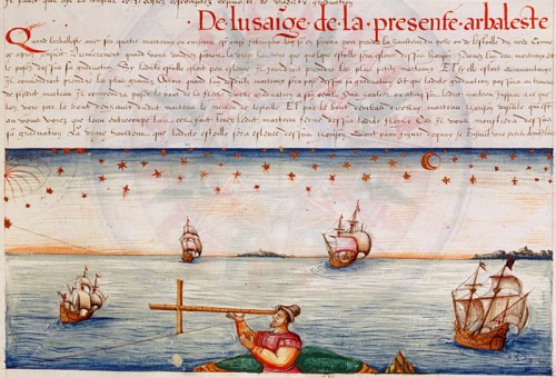 The Use of Cross Staff, 1583, by Jacques de Vaulx