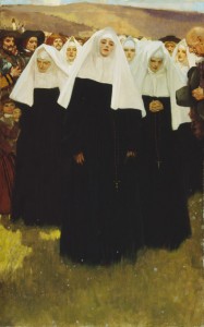 The Arrival of The Ursulines, 1639, painted ca. 1908-1911