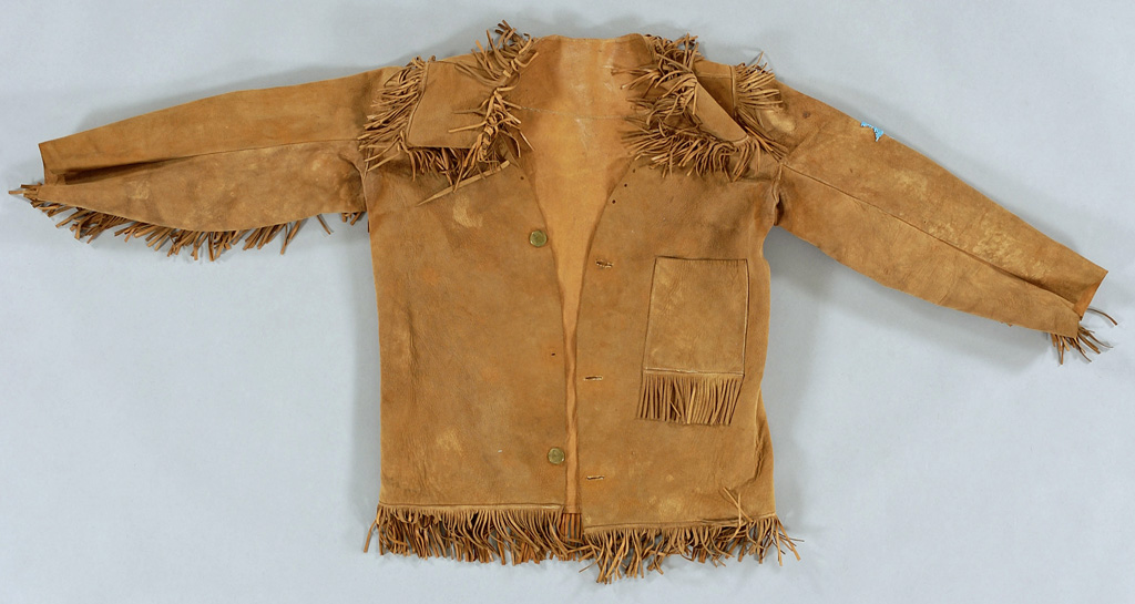 Coat-type shirt made from buckskin in European styling