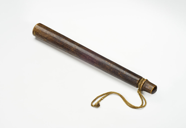 One brown wooden billy club used in the Winnipeg General Strike of 1919