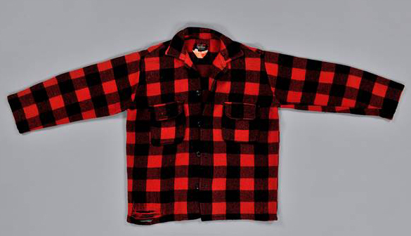 You can see Bill Mason wearing this red checked shirt from the National Collection in this clip. Canadian Museum of History, 2010.7.2, IMG2011-0335-0015-Dm