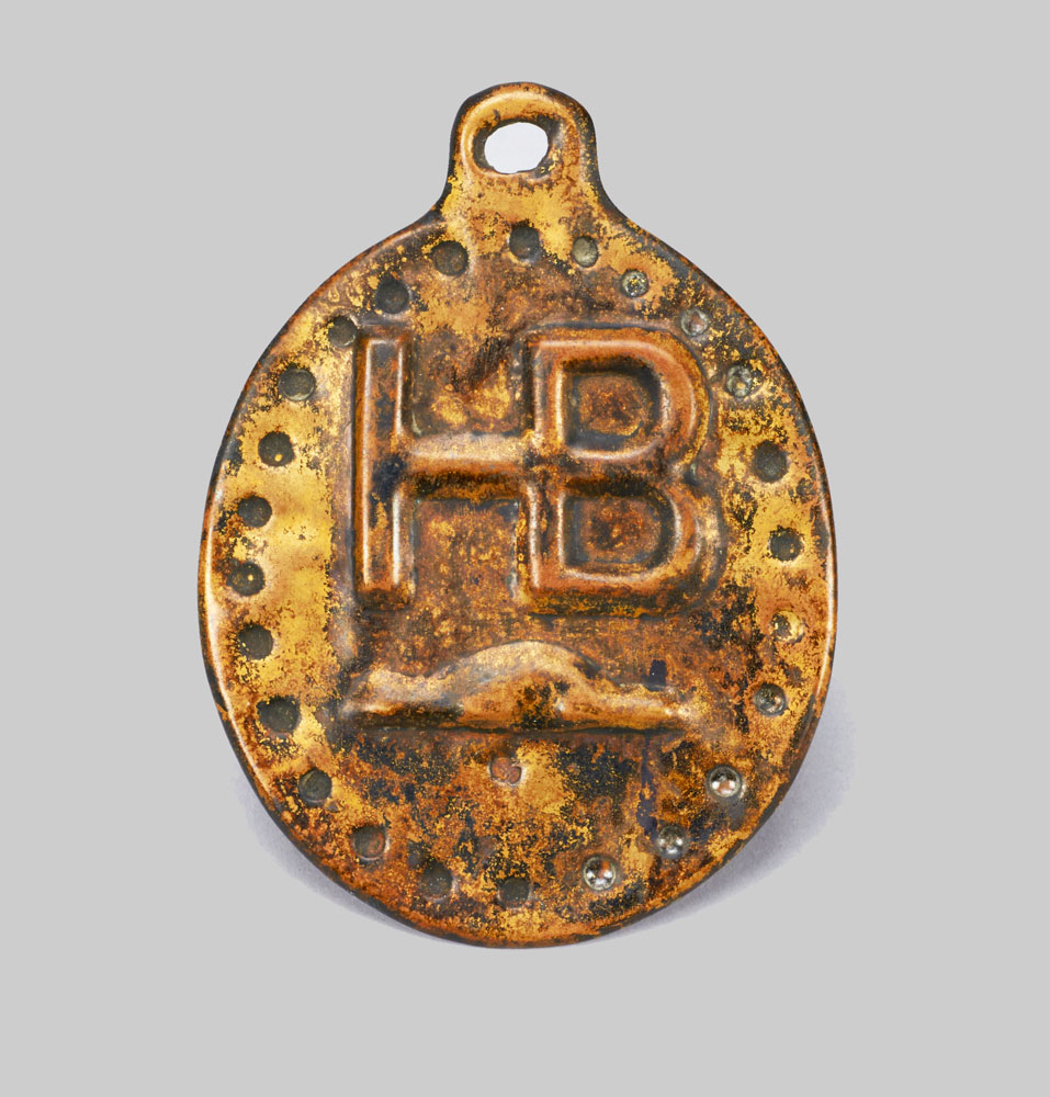 pendentif rare en or plaqué de la Compagnie de la Baie d’Hudson