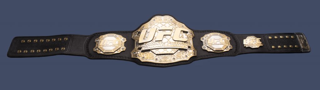 UFC 94 title belt won by Georges St-Pierre