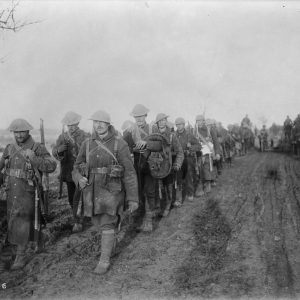 Canadian soldiers after the Battle of the Somme