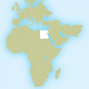 A map of Africa with Egypt highlighted.