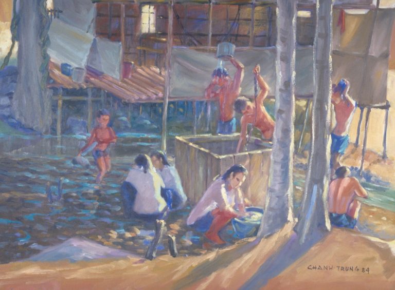 Painting by Truong Chanh Trung, 1984.