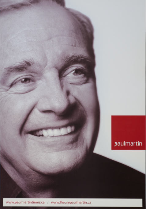 Campaign poster for Paul Martin