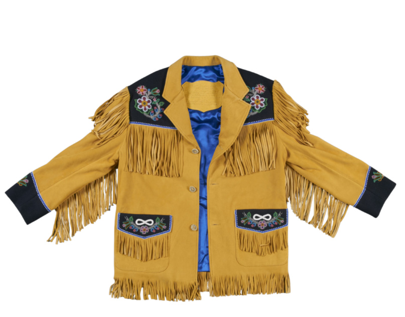 buckskin jacket with beaded fringe