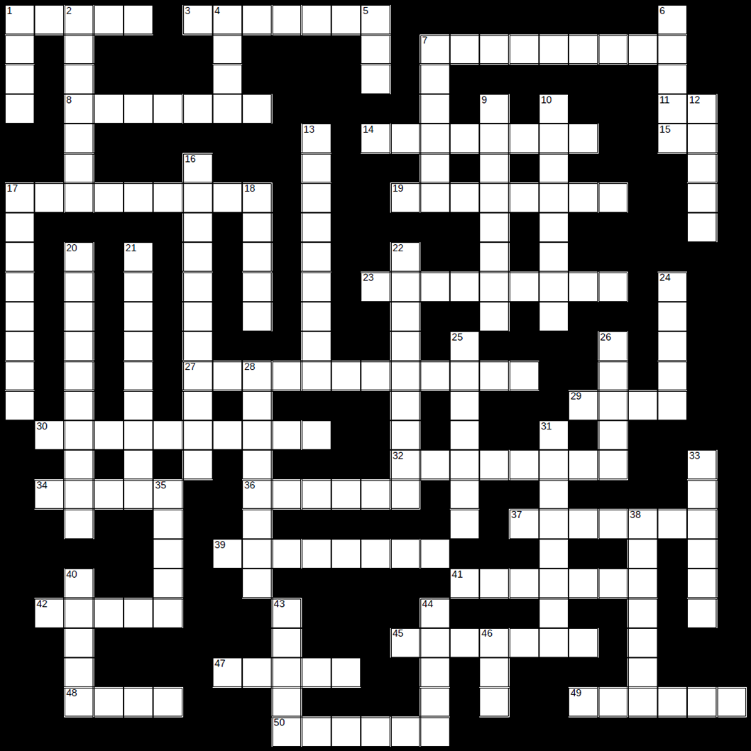 Crossword puzzle