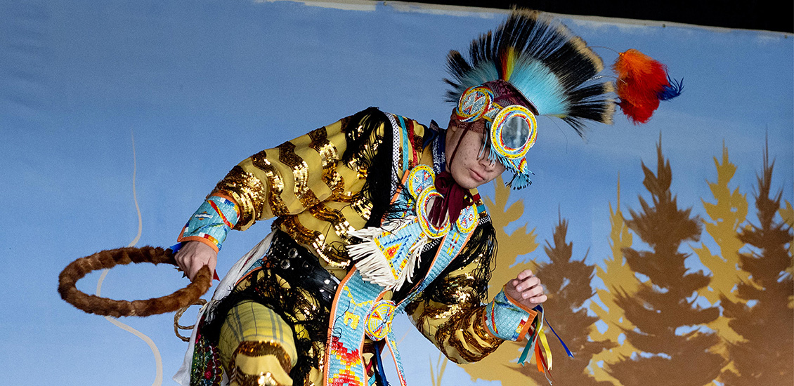 Dancer in traditional regalia