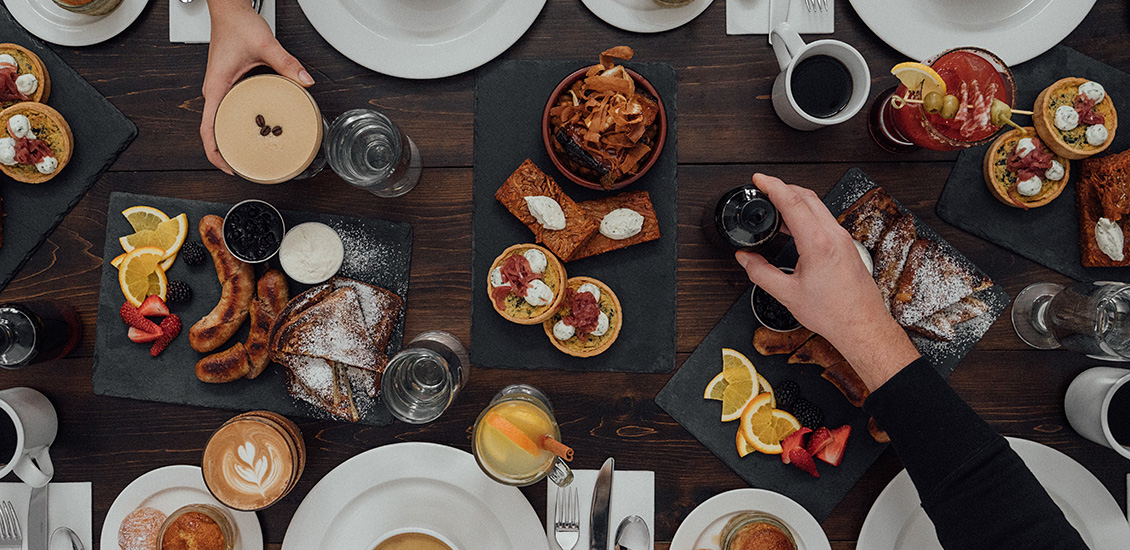 An assortment of foods